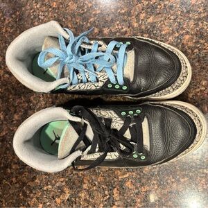 Jordan Black and Gray Retro Sneakers